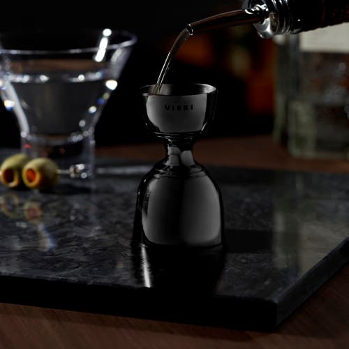 Viski Warren Gunmetal Black Canterbury Jigger In Warren