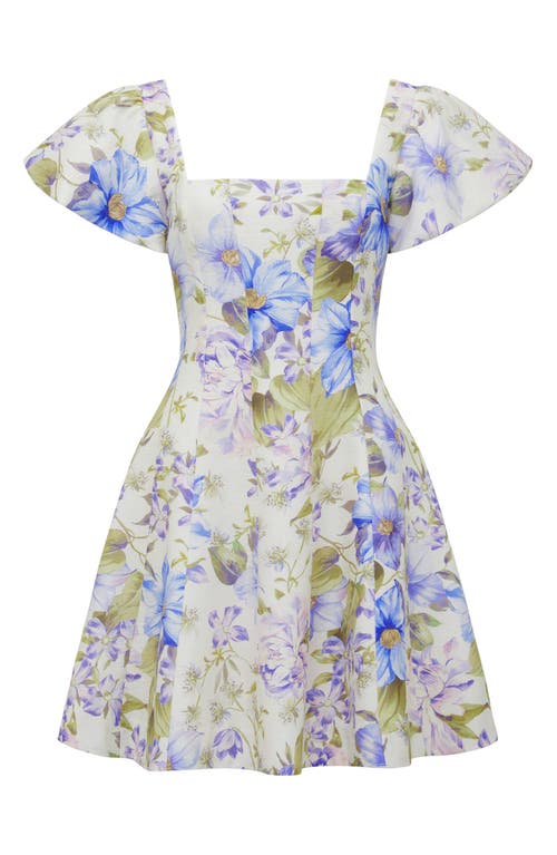 Shop Ever New Josie Floral Print Minidress In Selene Floral