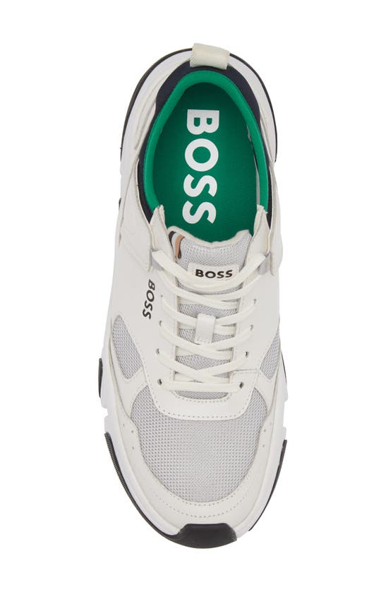 Shop Hugo Boss Boss Asher Runn Sneaker In Open White