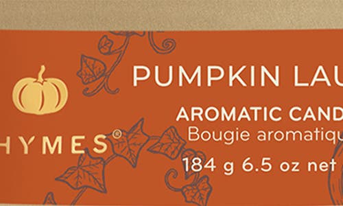 Thymes Pumpkin Laurel Tin Candle In Copper