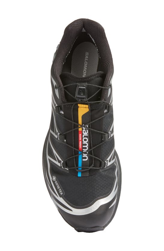 Shop Salomon Gender Inclusive Xt-6 Gore-tex® Waterproof Sneaker In Black/black/ftw Silver