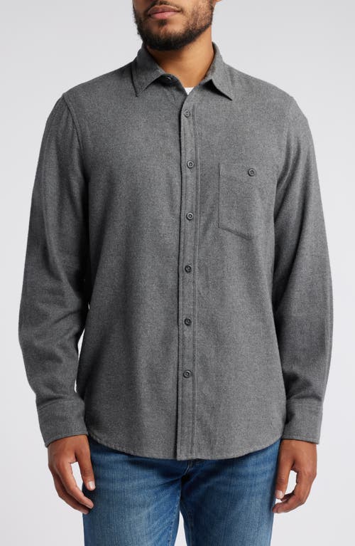 Shop Treasure & Bond Grindle Button-up Shirt In Grey Dark Heather