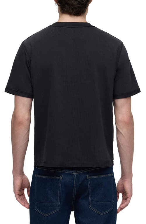 Hudson Jeans Heavyweight Cotton T-shirt In Forest Black