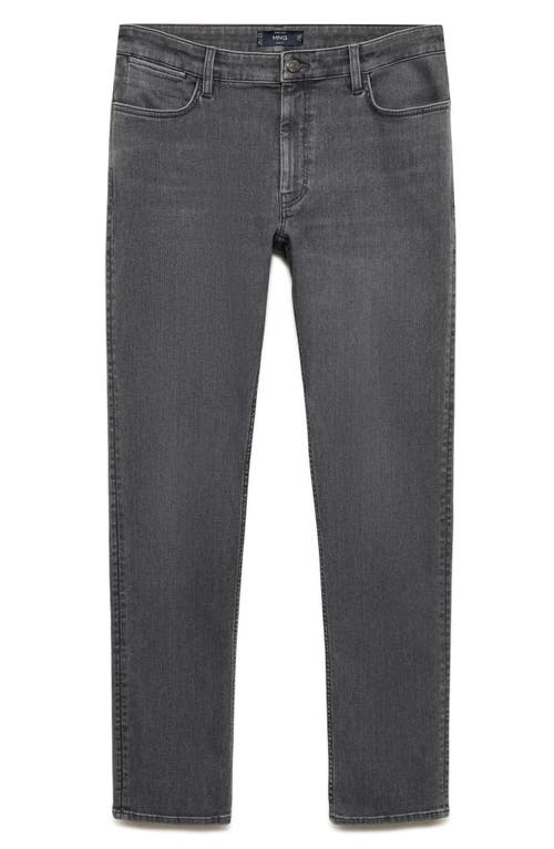 Shop Mango Patrick Slim Fit Ultra Soft Touch Jeans In Denim Grey