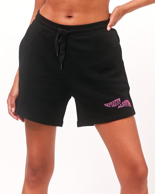 Shop Rebody Active Infinite Passions Sweatpants In Metropolis Black/fuschia