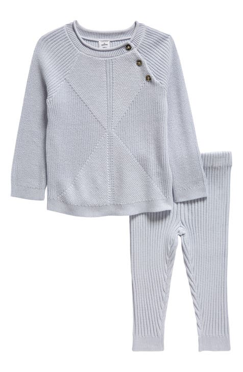 Essential Cotton Sweater & Knit Leggings Set (Baby)