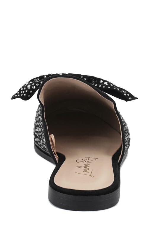 London Rag Whoopie Rhinestone Mule In Black