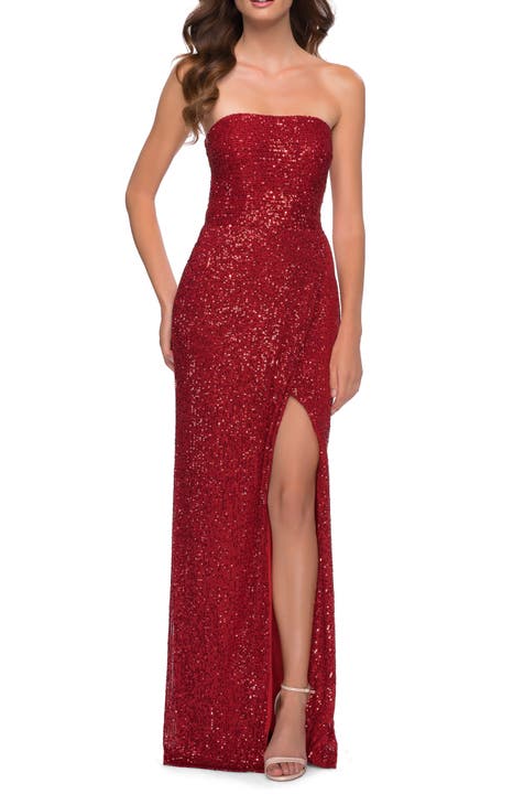 Long Red Sequin Dress With Split Sale Clearance Save 45 Jlcatjgobmx