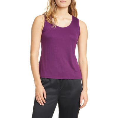 Eileen Fisher Scoop Neck Tank, Purple