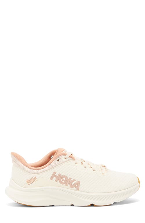 Hoka Solimar Running Shoe In Vanilla/sandstone