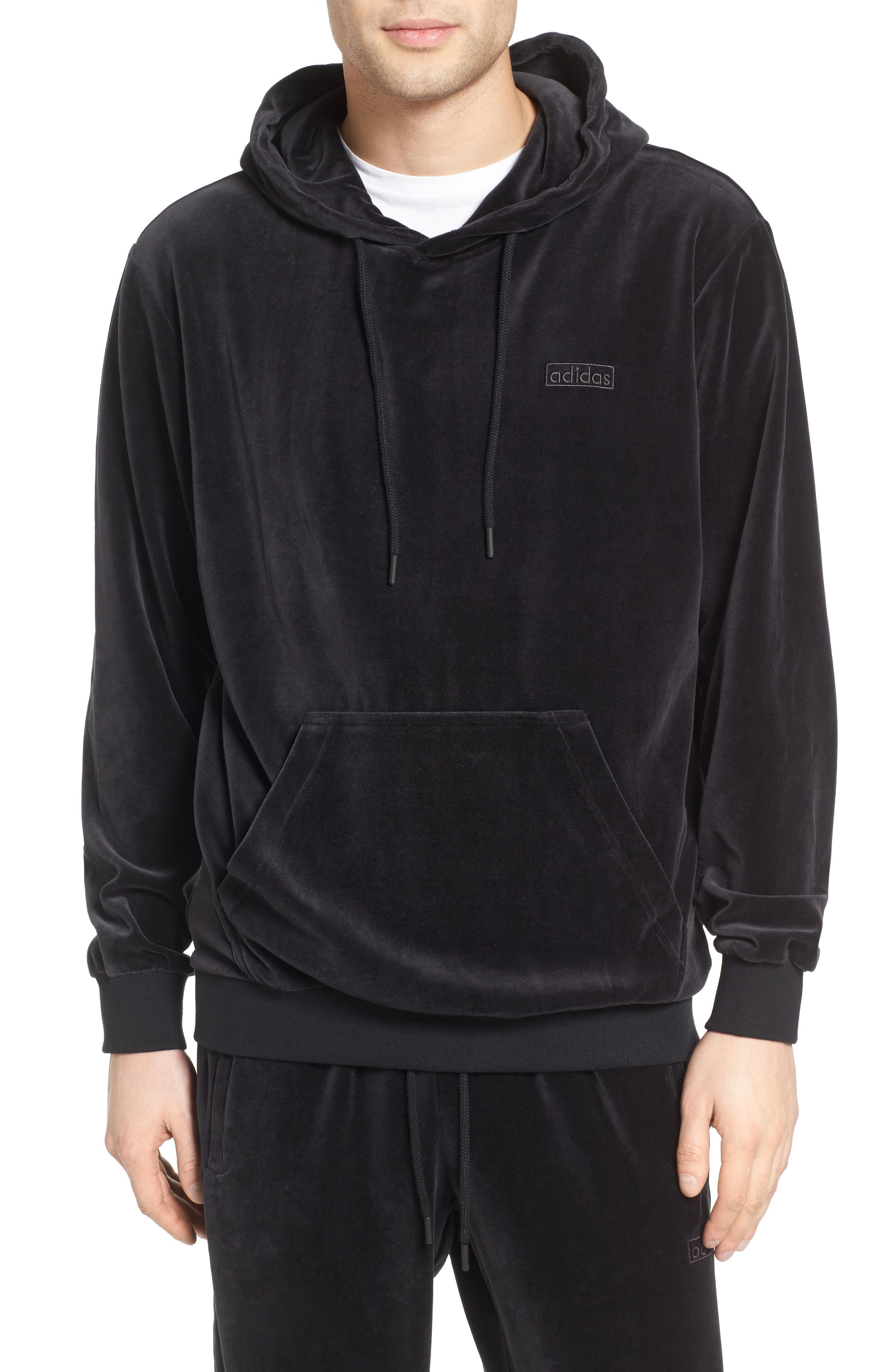 adidas velour hoodie