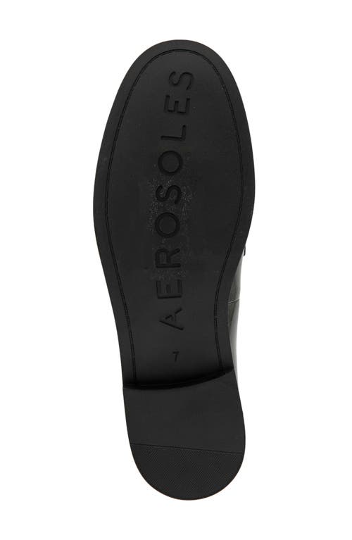 Shop Aerosoles Sienna Penny Loafer In Black Patent Faux Leather