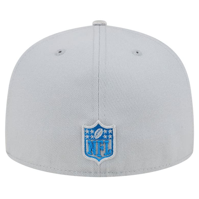 Shop New Era Gray Detroit Lions Active Camo 59fifty Fitted Hat