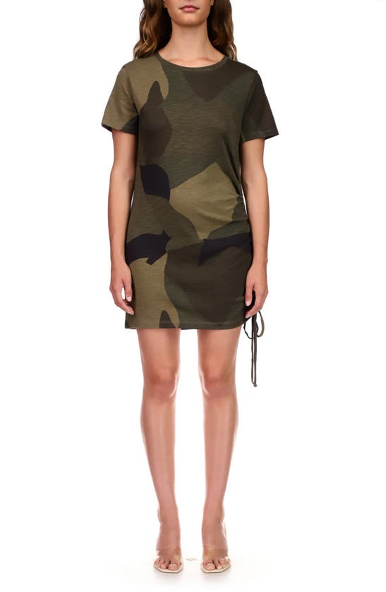Sanctuary The Drawstring T-shirt Dress In Green Scap