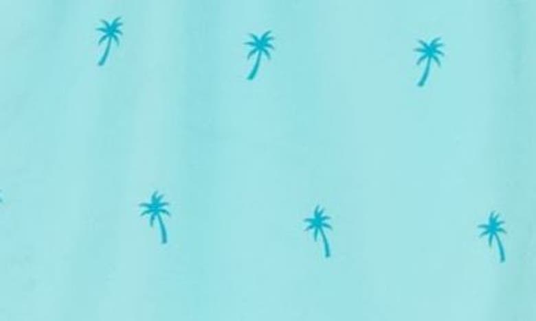 Rainforest Palm Tree Swim Trunks In Aruba Blue