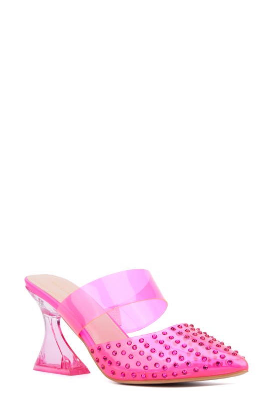 Shop Fashion To Figure Jazz Pointed Toe Pump In Neon Pink