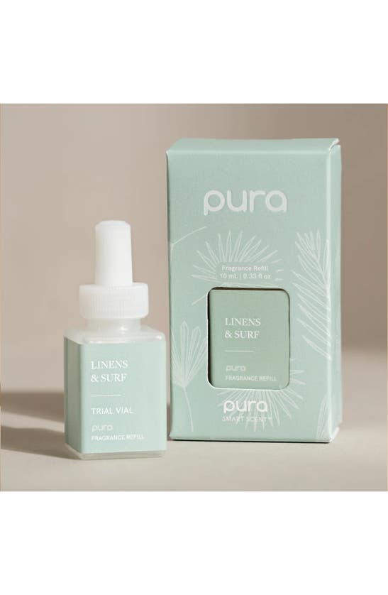 Shop Pura Linens & Surf Smart Fragrance Diffuser Refill In Linens And Surf