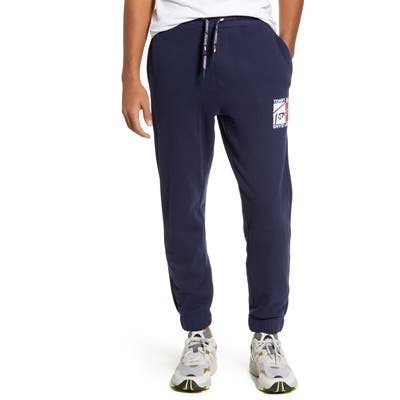 Tommy Jeans Tjm Essential Logo Applique Sweatpants, Blue