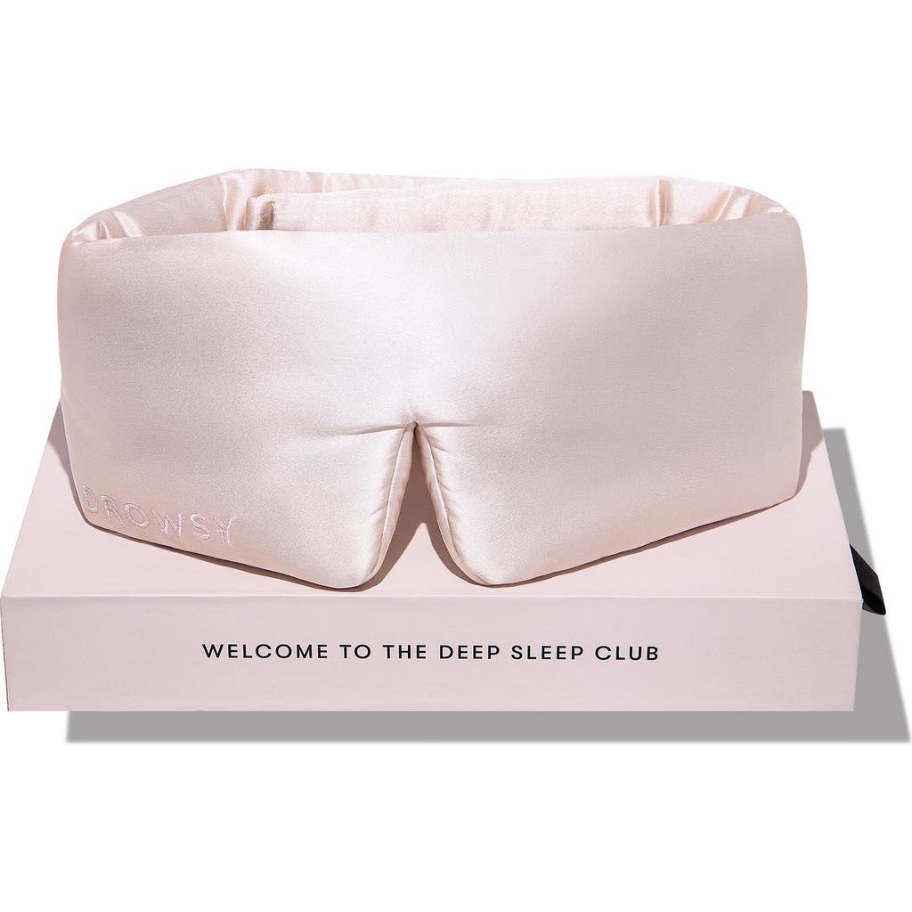 Drowsy Sleep Co . Silk Sleep Mask In Sunset Pink