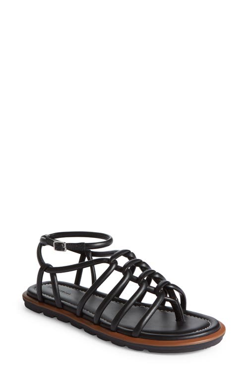 Beatris Ankle Strap Sandal in Black