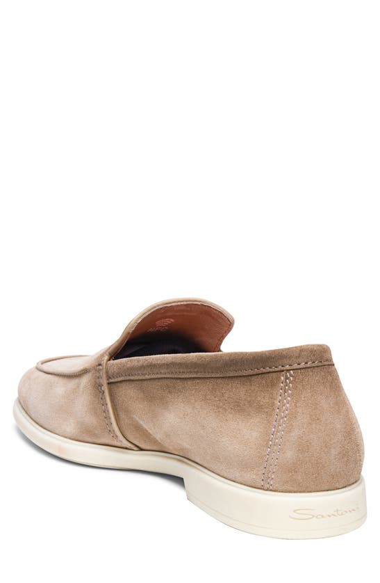 Santoni Malibu Loafer In Tan