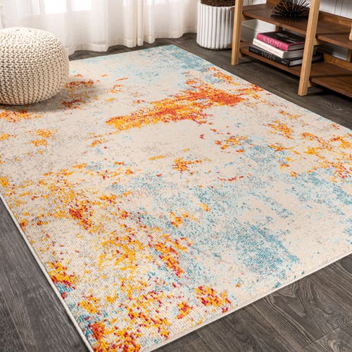 Jonathan Y Sunset Modern Abstract Area Rug In Orange/multi