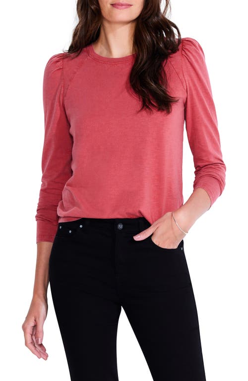 NZT by NIC+ZOE Long Sleeve Crewneck T-Shirt in Spice