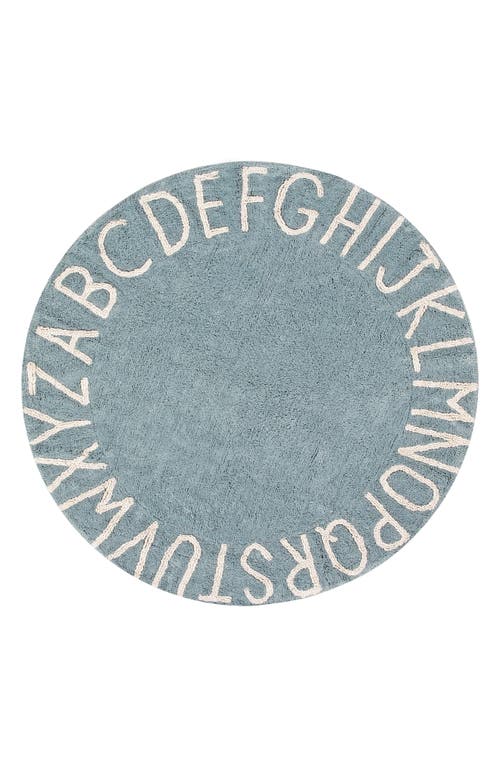 Lorena Canals A to Z Rug in Round Vintage Blue at Nordstrom