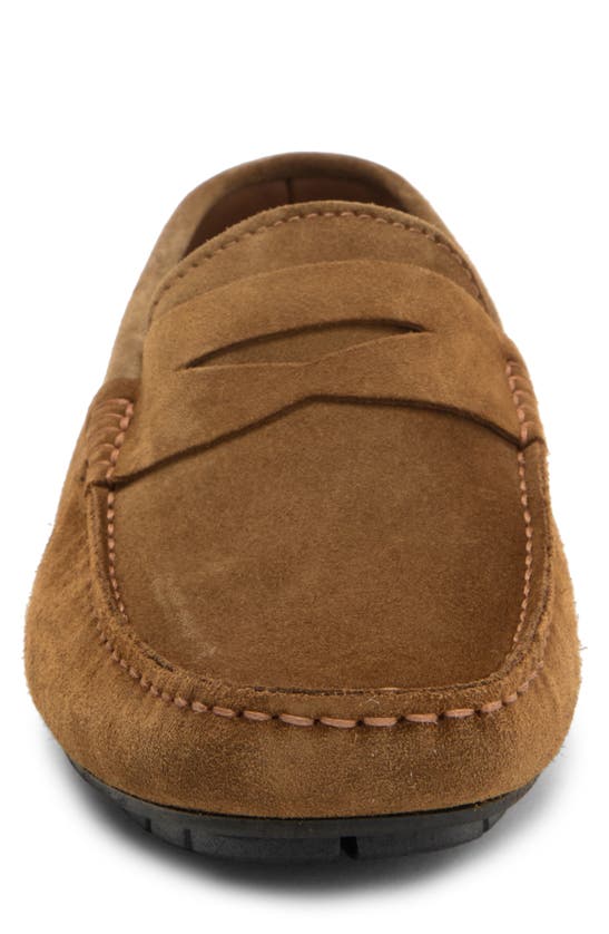 Shop To Boot New York Milford Penny Loafer In Suede Sigaro