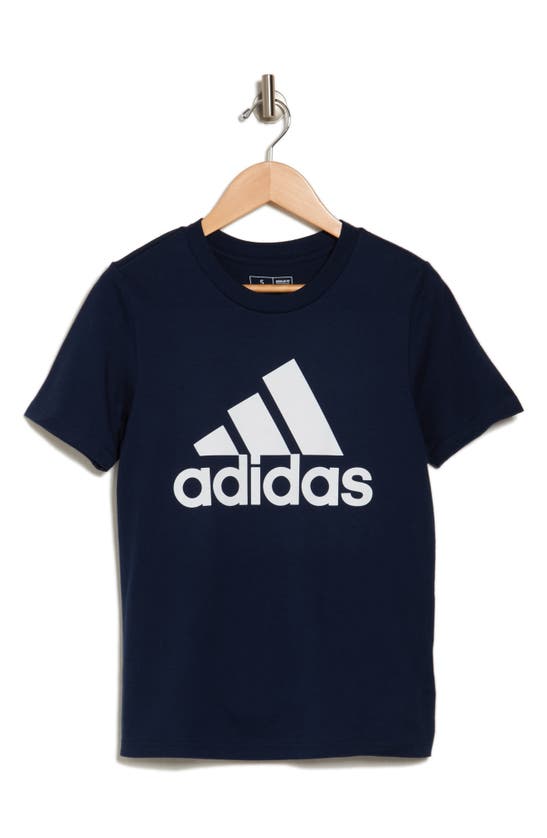 Shop Adidas Originals Adidas Kids' Logo Graphic T-shirt In Navy