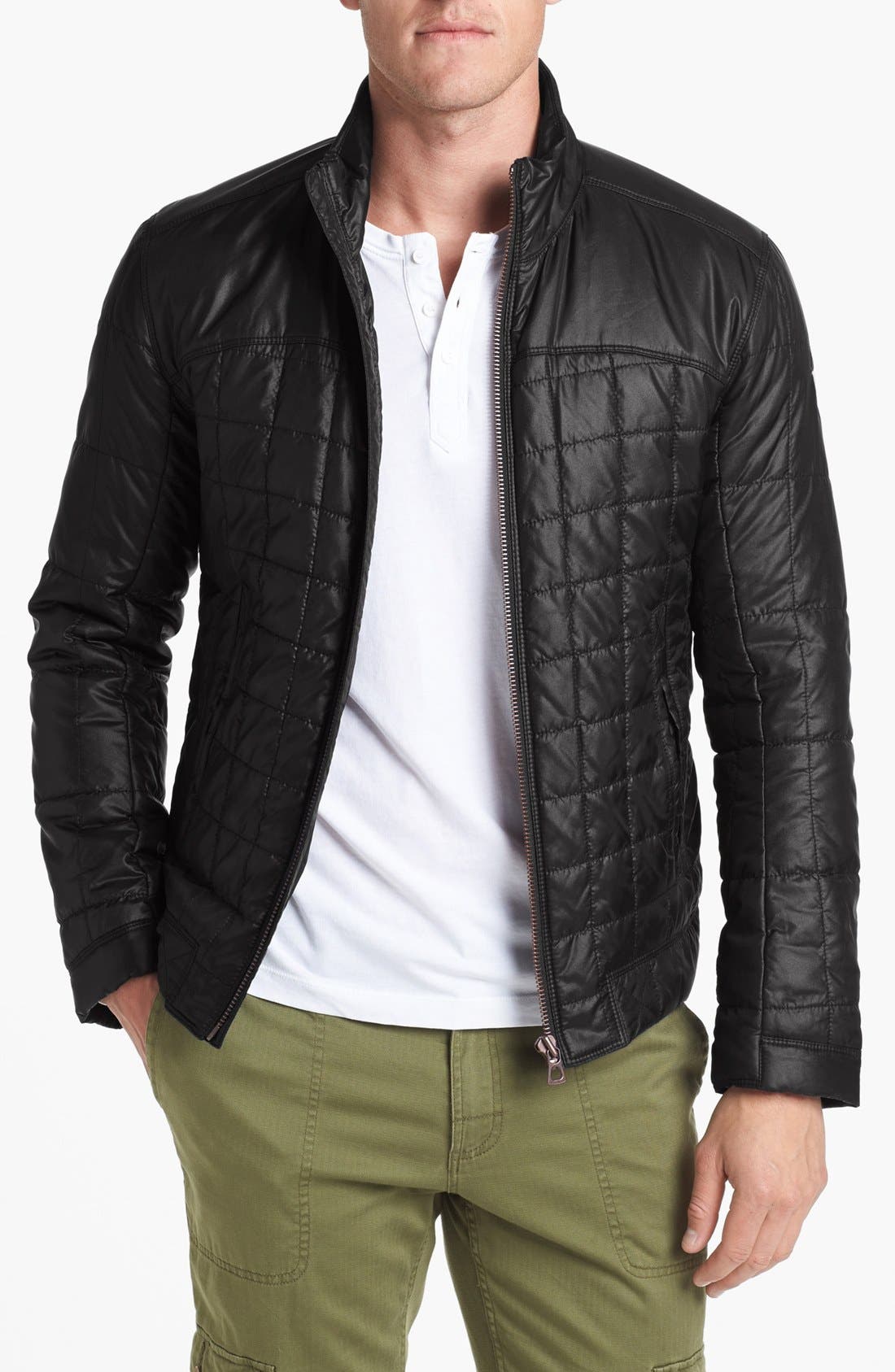 boss quilted jacket