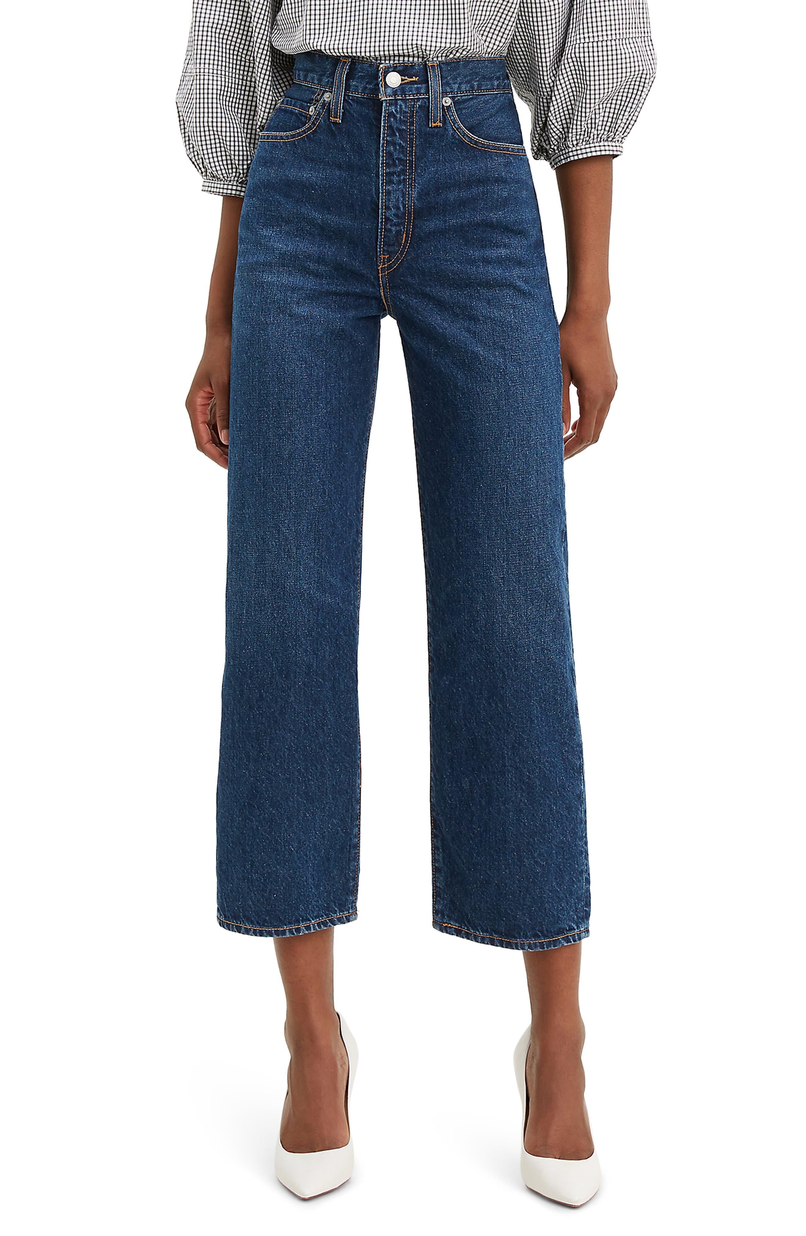 levi's wide leg crop