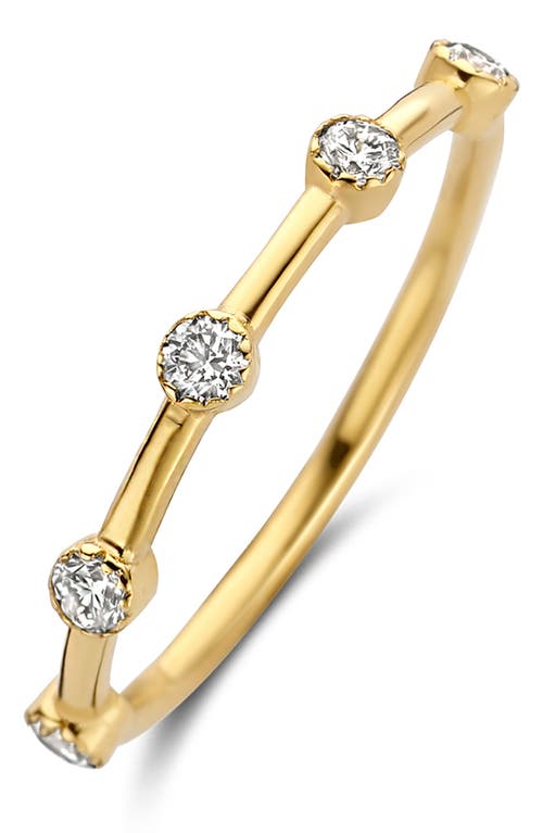 Remi Lab Created Diamond Station Ring in Yellow Gold