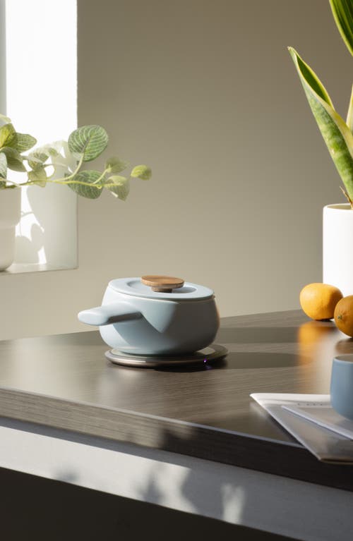 Ohom Fondi Self-heating Fondue Set In Moonmist Blue