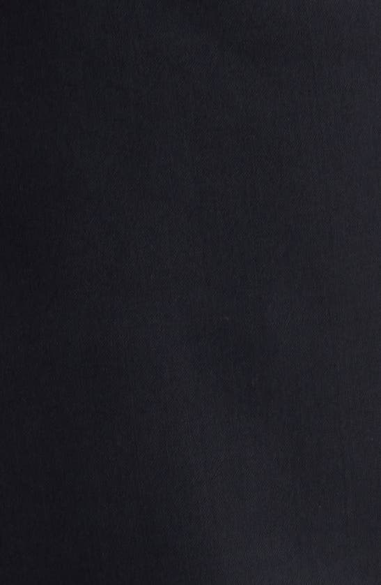 Nordstrom Trim Fit Flat Front Stretch Wool Dress Pants In Black