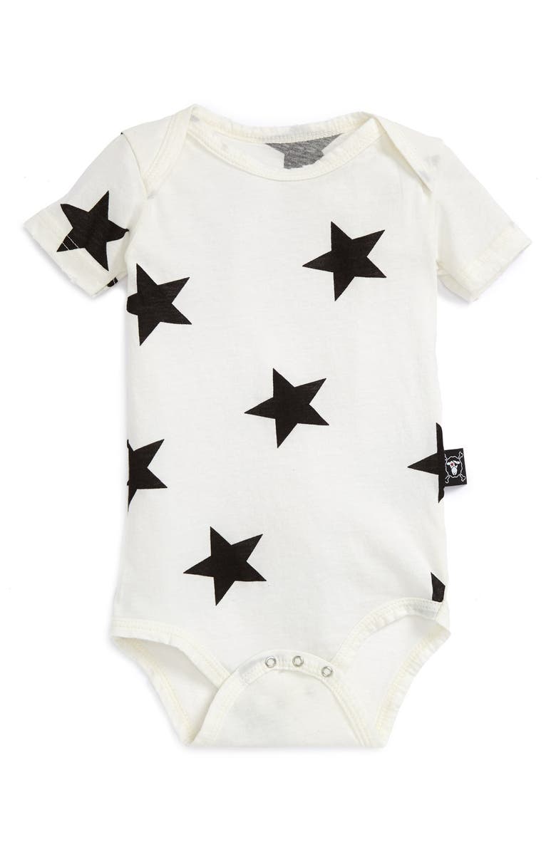 NUNUNU Star Print Bodysuit (Baby) | Nordstrom