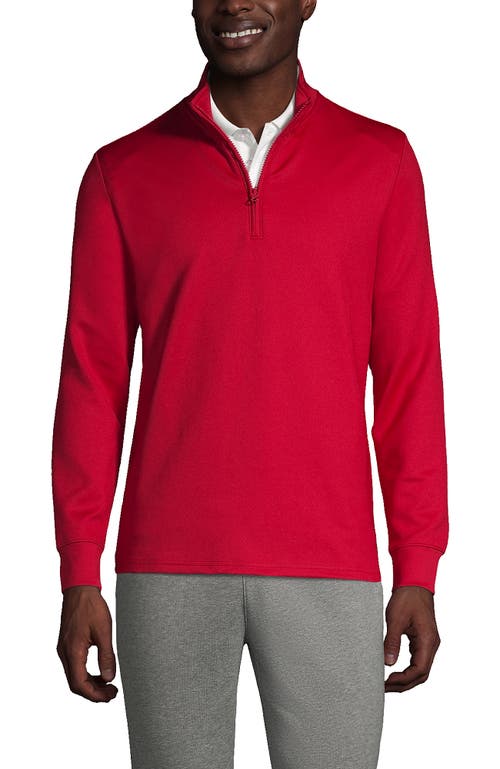 Lands' End School Uniform  Quarter Zip Pullover In Red