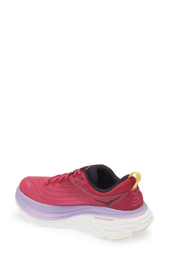 Hoka Bondi 8 Running Shoe In Cherries Jubilee/ Pink Yarrow ModeSens
