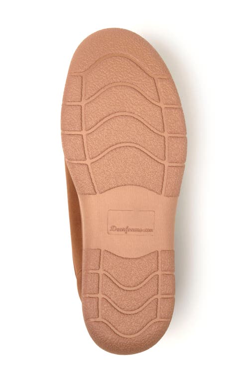 Dearfoams Mens Memory Foam Slip-on Slippers In Brown