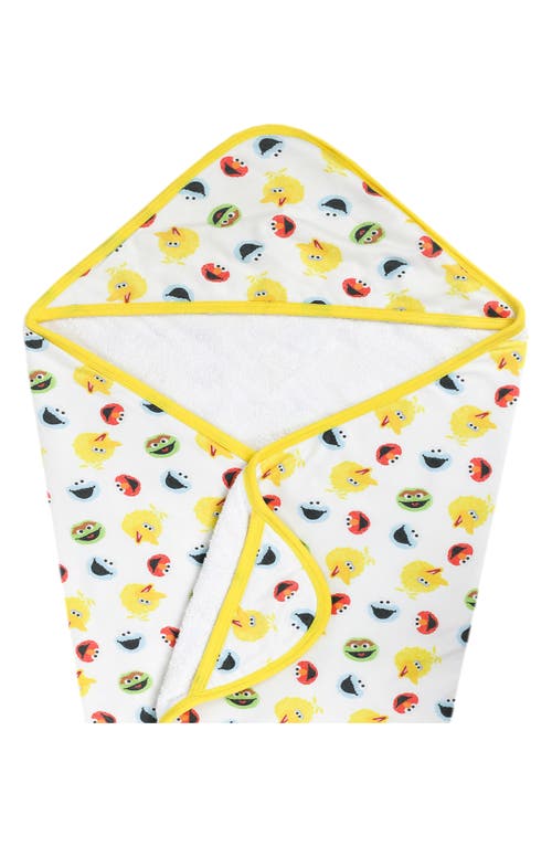 Shop Copper Pearl X Sesame Street Hooded Towel In Bright Yellow