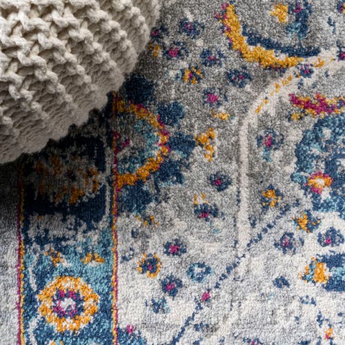 Jonathan Y Izil Modern Persian Area Rug In Light Gray/blue
