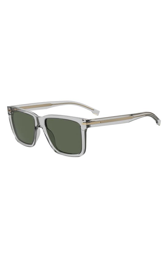 Shop Hugo Boss 55mm Square Sunglasses In Grey