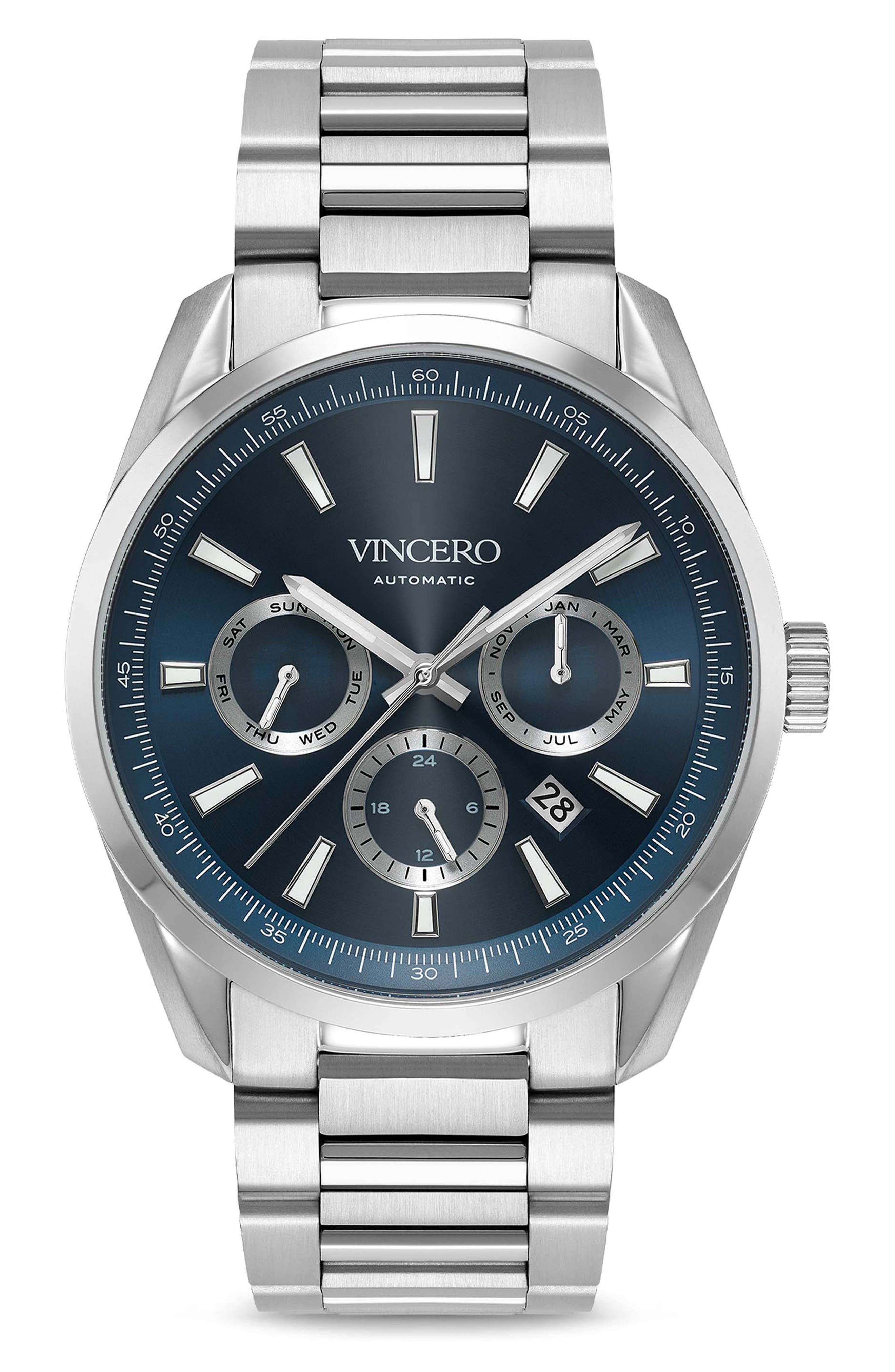 Vincero The Reserve Automatic Bracelet Watch, 41mm Nordstrom