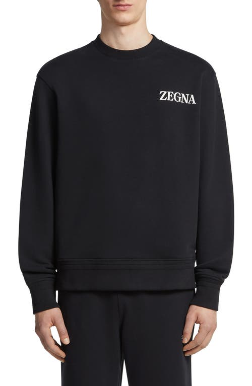 ZEGNA Soft Touch Cotton French Terry Sweatshirt at Nordstrom