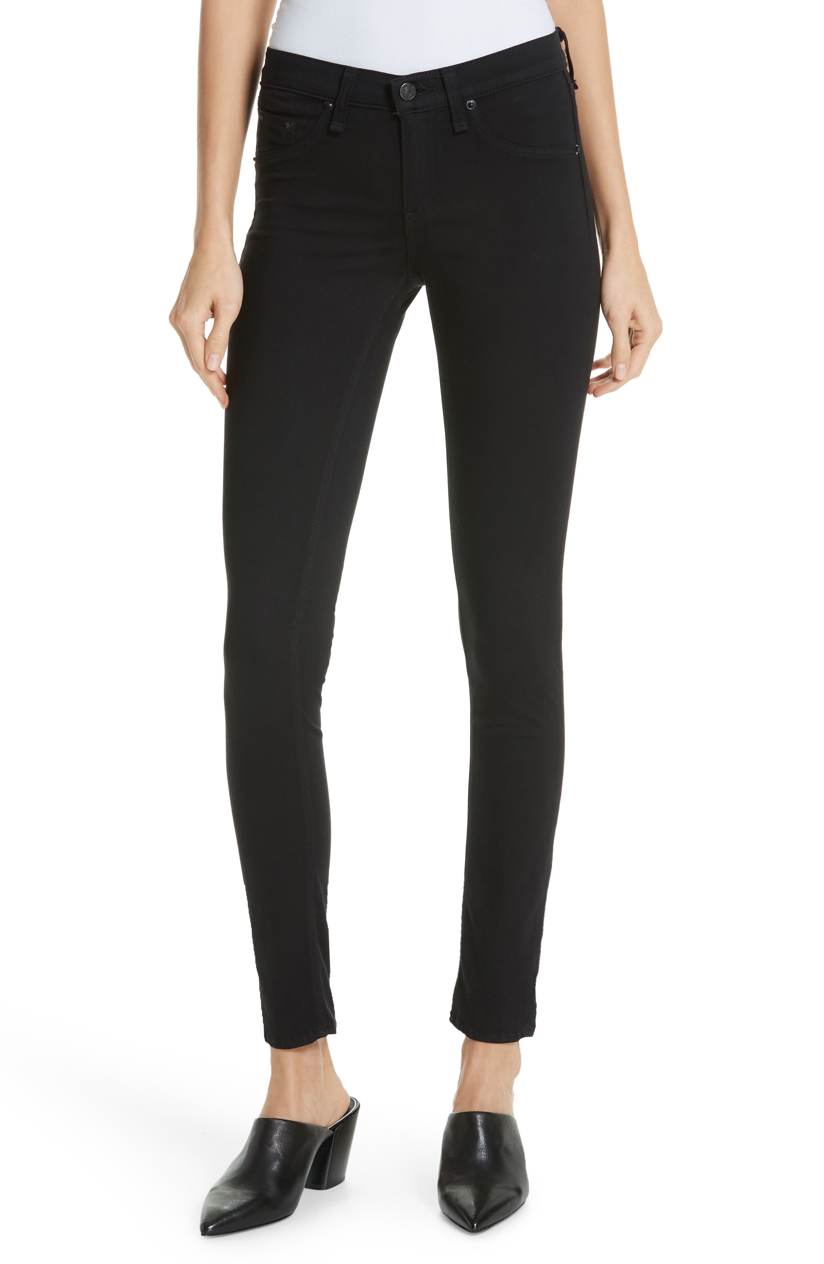 rag and bone high waist ankle skinny jeans