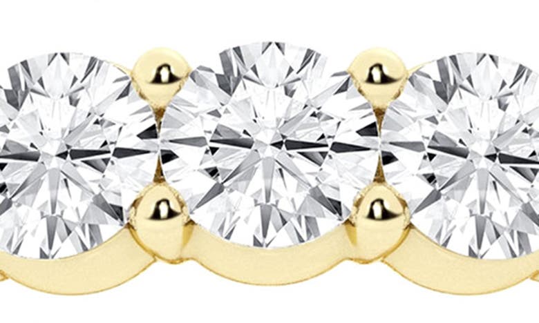 Badgley Mischka Round Cut Lab Created Diamond Infinity Ring In Yellow Gold