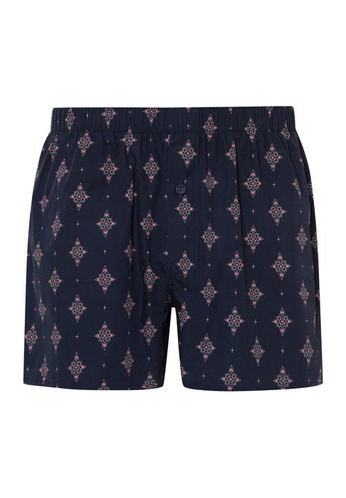 Hanro Fancy Woven Boxer In Dotted Ornament