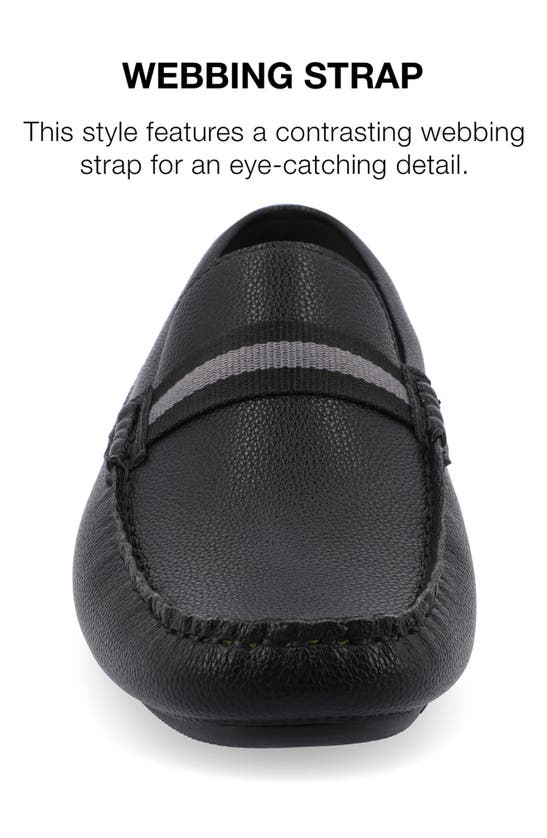 Vance Co. Griffin Tru Comfort Slip-on Driver In Black