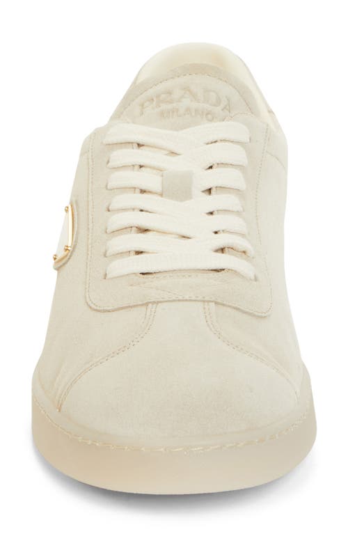 Shop Prada Lane Triangle Logo Sneaker In Pomice