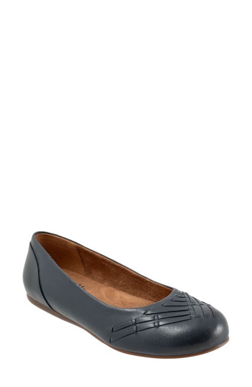 SoftWalk Sonoma Weave Flat Navy at Nordstrom,